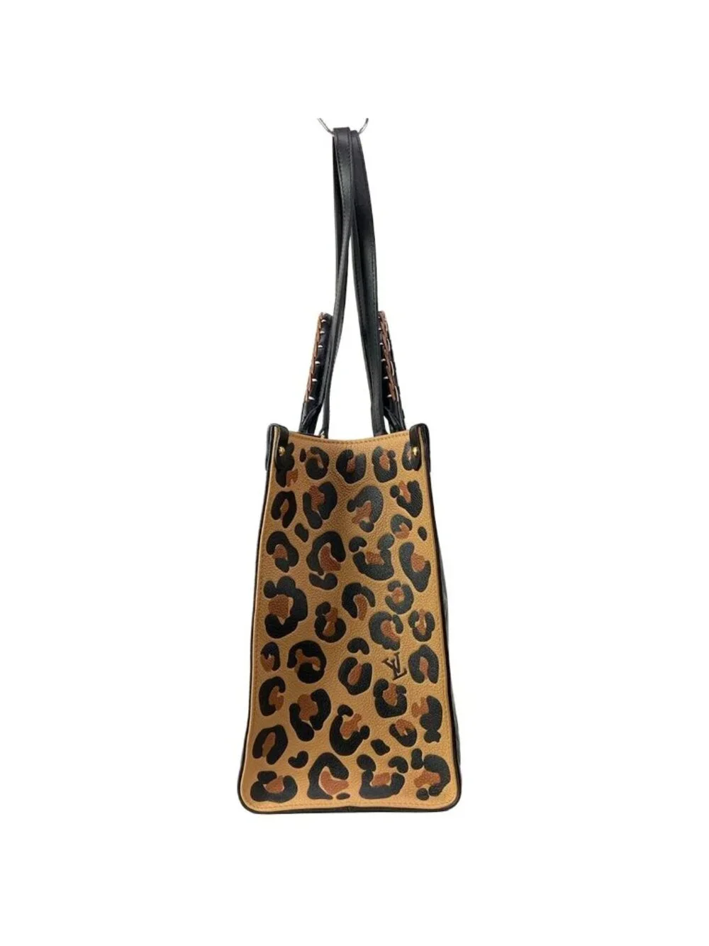 Louis Vuitton Tote Wild at Heart on the Go MM Noir Leather Cowhide